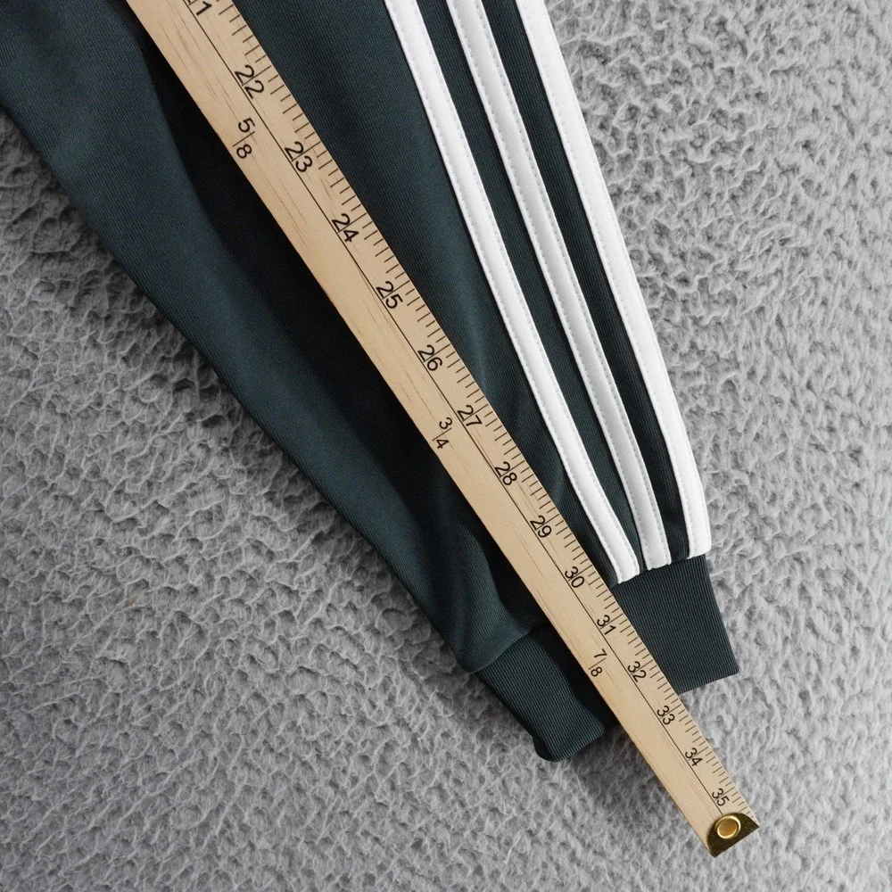 Adidas Originals Funnel Neck Track Top Mens Small Green White 1/4 Zip Pullover